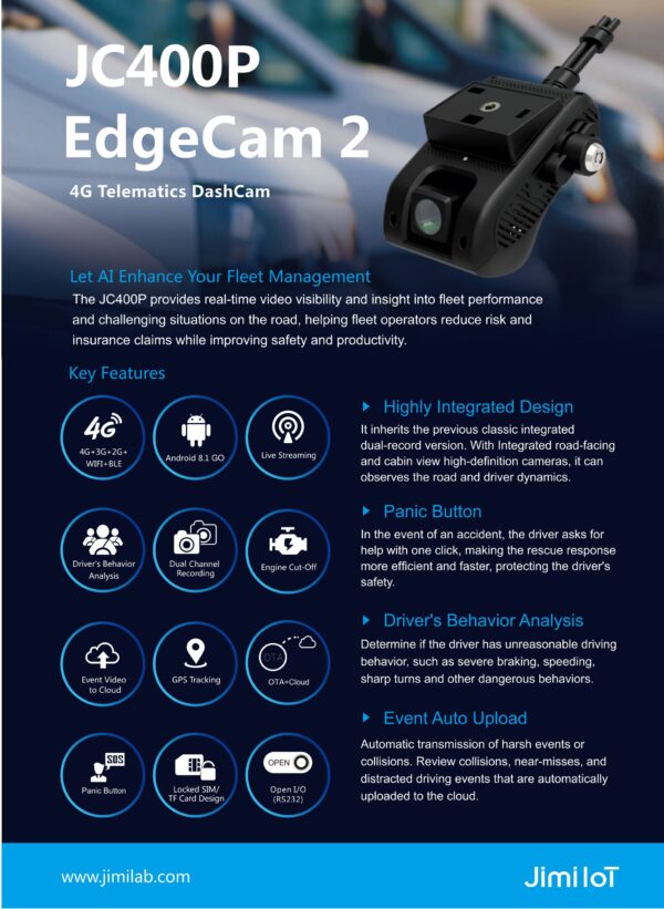 Dashcam JC400P